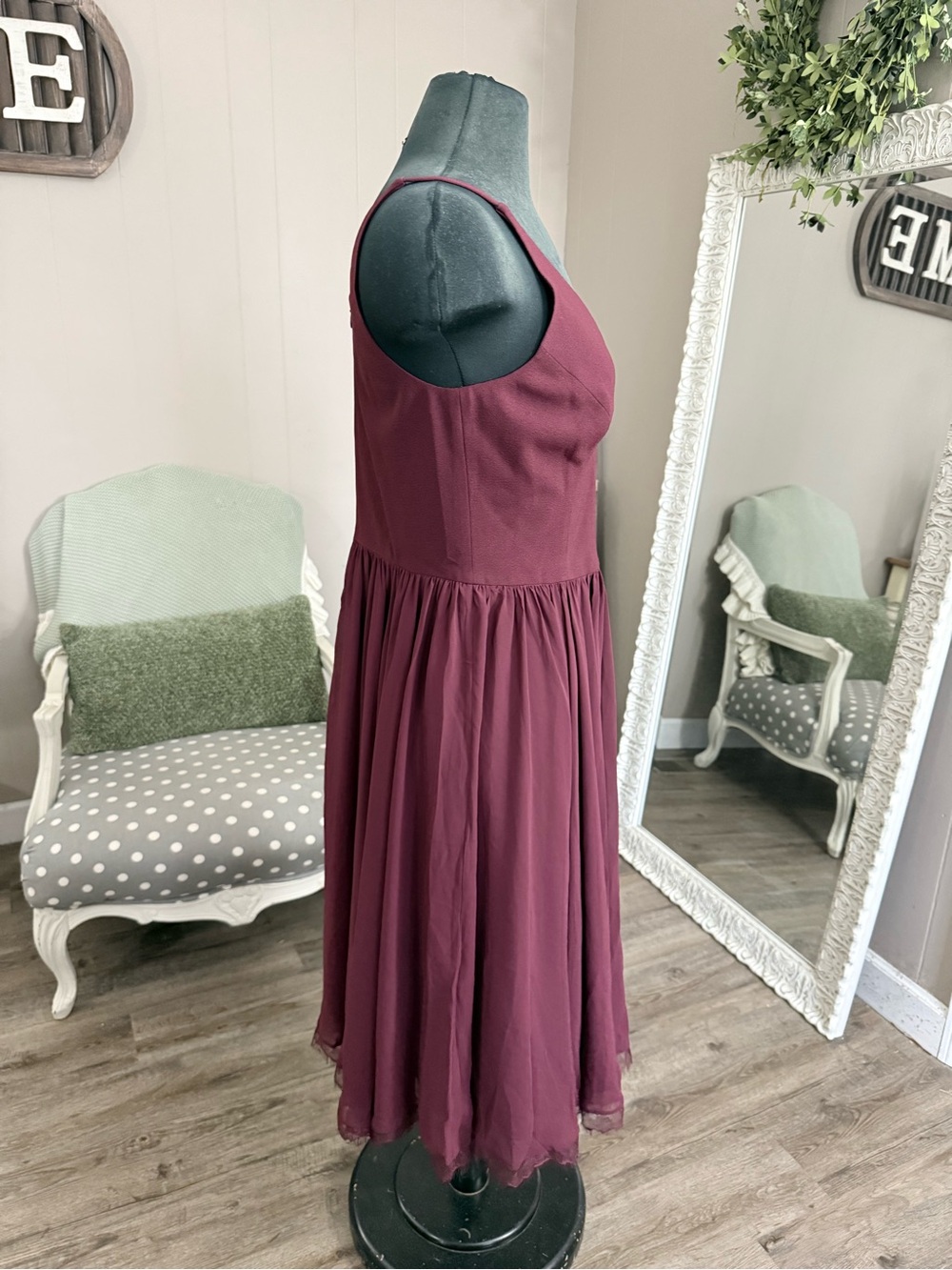 Dress The Population • Alicia Chiffon Fit & Flare Dress - Picture 14 of 16